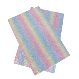 Pastel Ombre Glitter Faux Leather Sheet