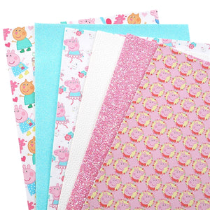 Peppa Pig Faux Leather Full Sheet Pack of 6