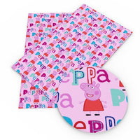 Peppa Pig Words Faux Leather Sheet
