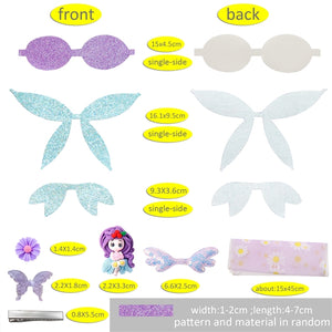 Pre Cut Purple Fairy OTT Faux Leather Bow