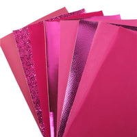 Rose Mixed Faux Leather Full Sheet Pack of 8