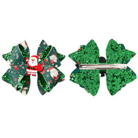 Pre Cut Christmas Santa Faux Leather Bow
