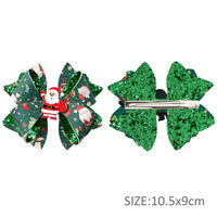 Pre Cut Christmas Santa Faux Leather Bow
