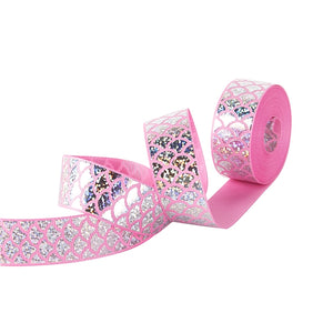 Laser Scale on Pink 1" Ribbon