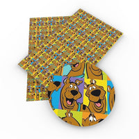 Scooby-Doo Squares Faux Leather Sheet