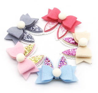 Felt Bow with Easter Rabbit Ears