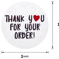 Thank you for your Order Stickers (500) #3
