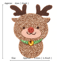 Christmas Felt Glitter Embellishments
