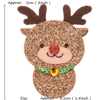 Christmas Felt Glitter Embellishments