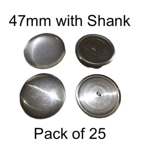 47mm Self Cover Buttons with Shanks (25)
