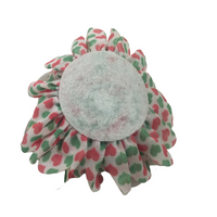 Christmas Hearts Chiffon Flower (9cm)