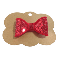 Hair Clip Display Card, Scalloped Edge 100 pack
