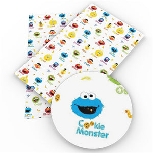 Sesame Street Characters Faux Leather Sheet