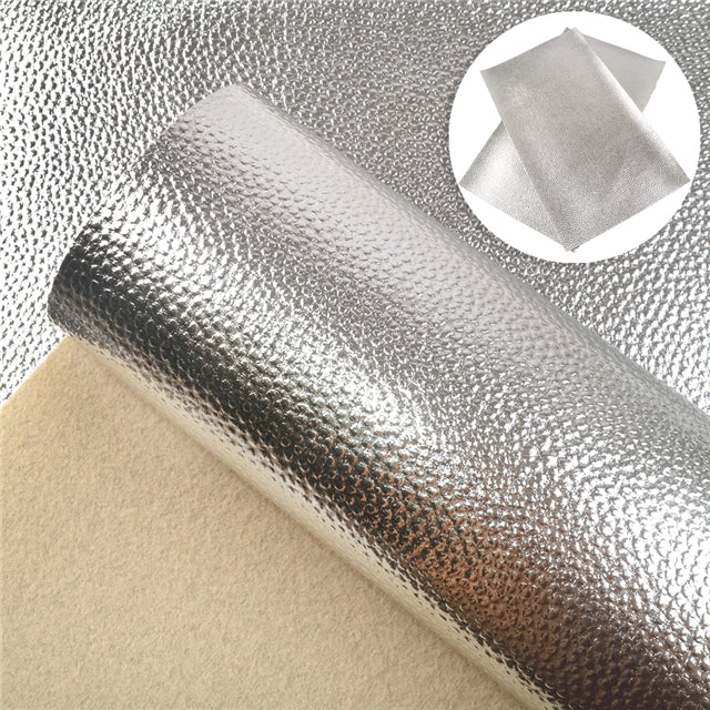 Solid Litchi Faux Leather Sheet