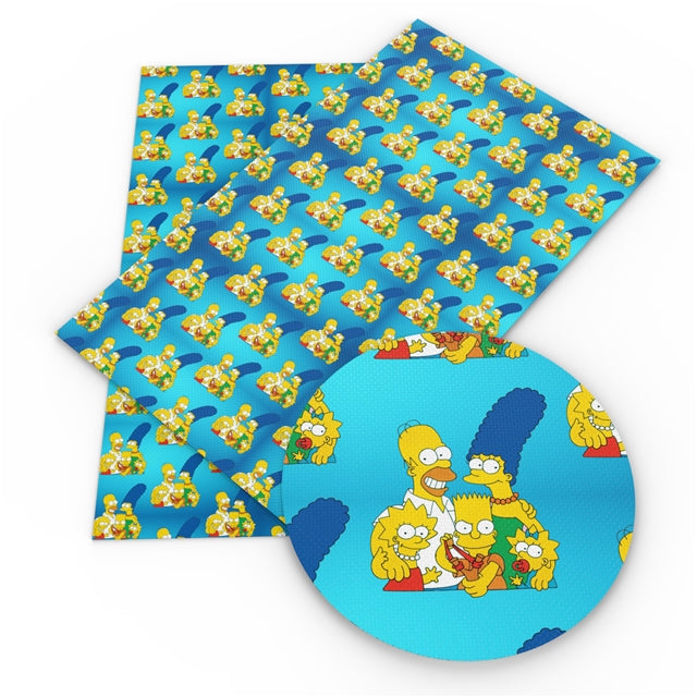 Simpsons Faux Leather Sheet | Dancing In Ribbon