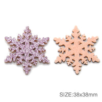 Snowflake Glitter Embellishments Pack of 12
