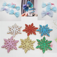 Snowflake Glitter Embellishments Pack of 12