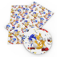 Sonic & Tails Faux Leather Sheet