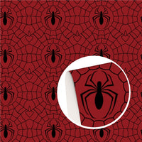 Spider On A Web Faux Leather Sheet