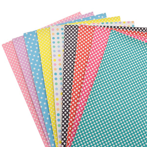 Spots Faux Leather Full Sheet Pack of 9