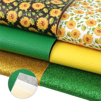 Sunflower Faux Leather Full Sheet Pack of 10
