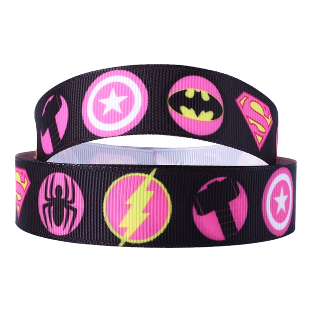 Superhero Symbols Pink 7/8