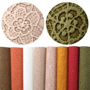 Textured Lace Faux Leather Sheet Pack of 8