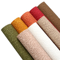 Textured Lace Faux Leather Sheet Pack of 8
