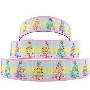 Christmas Trees on Ombre 7/8" Ribbon