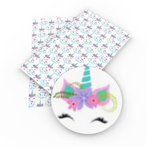 Unicorn & Clouds Faux Leather Sheet