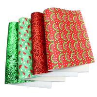 Watermelon Faux Leather Full Sheet Pack of 4
