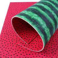 Watermelon Looking Double Sided Faux Leather Sheet