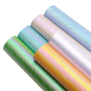 Iridescent Pearl Sheet Faux Leather Pack of 6