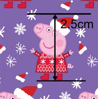 Christmas Peppa Faux Leather Sheet
