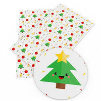 Christmas Character Decorations Faux Leather Sheet
