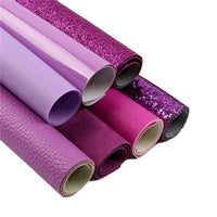 Purple Mixed Faux Leather Full Sheet Pack of 7
