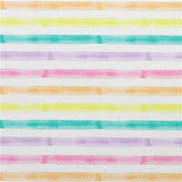 Pastel Stripes on White with Light Purple Litchi Double Sided Faux Leather Sheet
