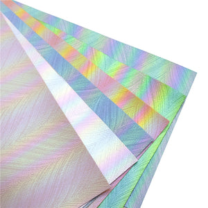 Iridescent Pearl Sheet Faux Leather Pack of 6