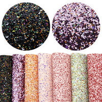 Pretty Chunky Glitter A5 Faux Leather Sheet Pack of 7
