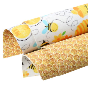 Honey Bee with Bee Hive Hexagon Double Sided Sheet