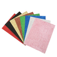 Fine Glitter Mixed A5 Faux Leather Sheet Pack of 8