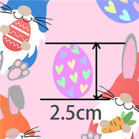 Easter Gnomes on Pink with Light Pink Double Sided Sheet
