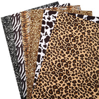 Animal Print & Chunky Faux Leather Full Sheet Pack of 6
