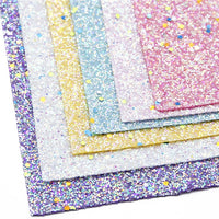 Glitter Glow in the Dark Fabric Full Sheet Pack of 6