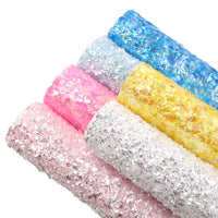 Fractured Glitter Mixed A5 Faux Leather Sheet Pack of 6
